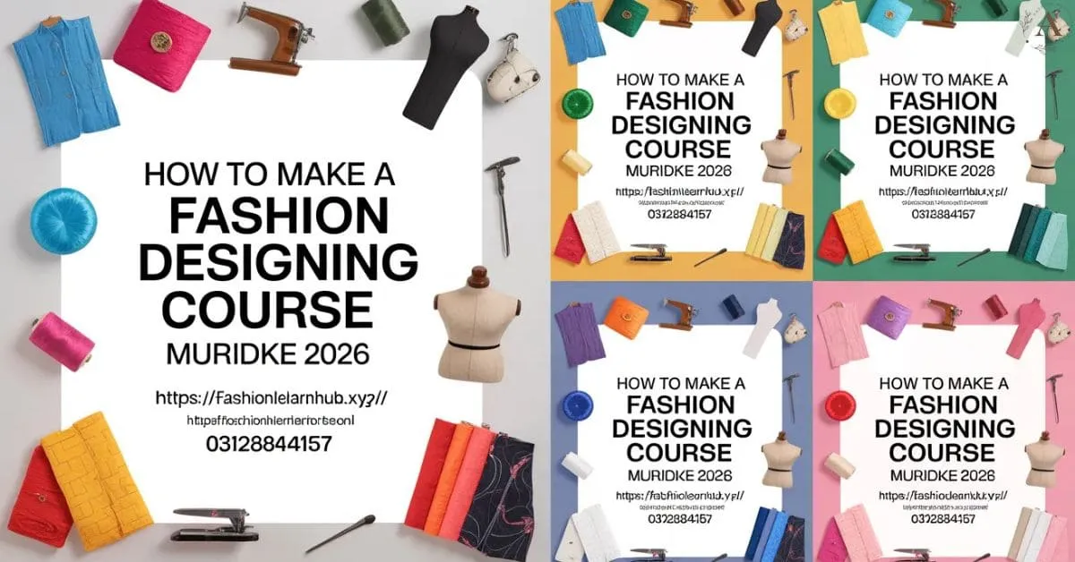 How To Make a Fashion Designing Course Muridke 2026