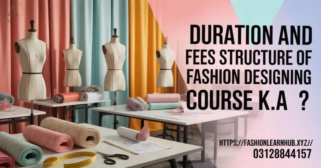 Duration and Fees Structure of Fashion Designing Course K.A 
