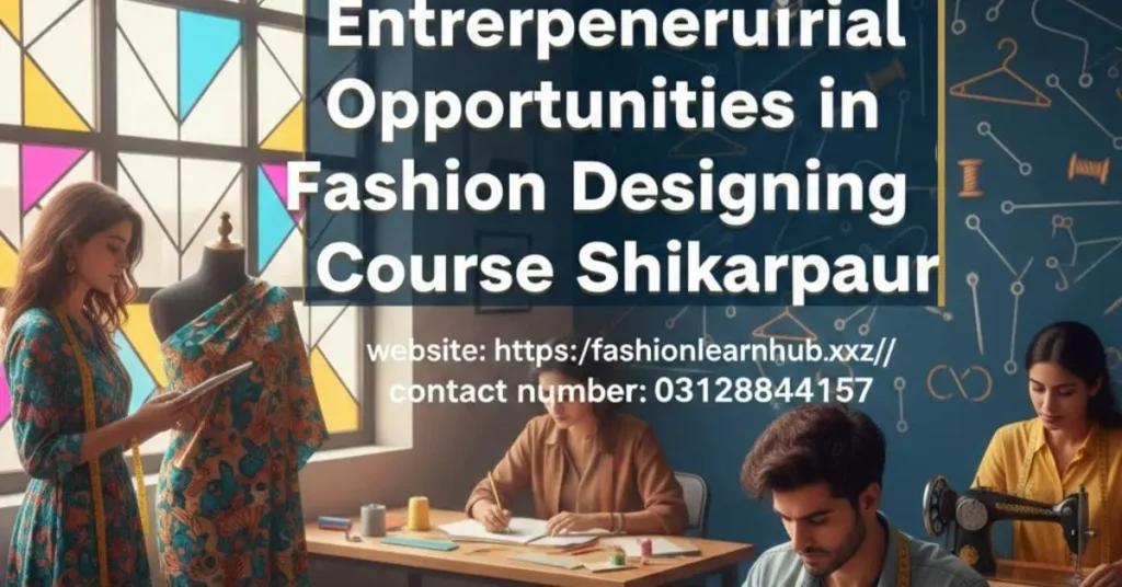 Entrepreneurial Opportunities in Fashion Designing Course Shikarpur