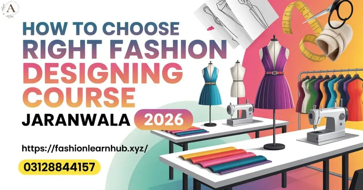 How to Choose Right Fashion Designing Course Jaranwala 2026