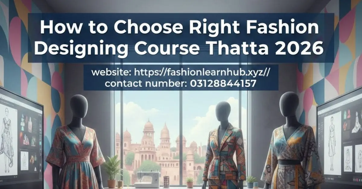 How to Choose Right Fashion Designing Course Thatta 2026