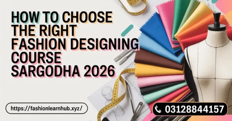 How to Choose the Right Fashion Designing Course Sargodha 202