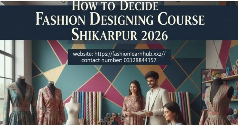 How to Decide Fashion Designing Course Shikarpur 2026