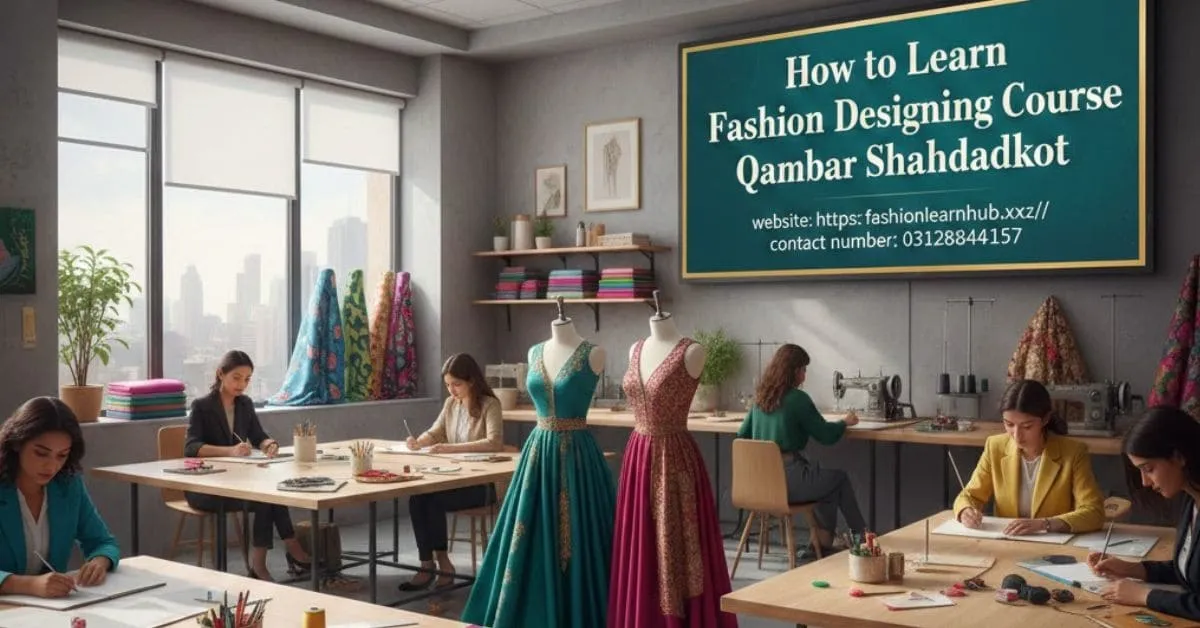 How to Learn Fashion Designing Course Qambar Shahdadkot