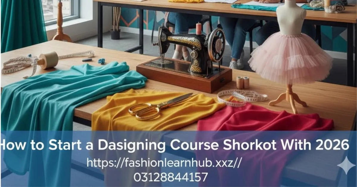 How to Start a Fashion Designing Course Shorkot With 2026