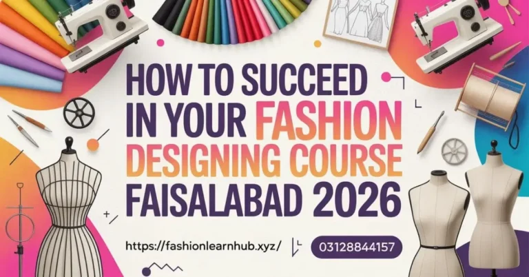 How to Succeed in Your Fashion Designing Course Faisalabad 2026