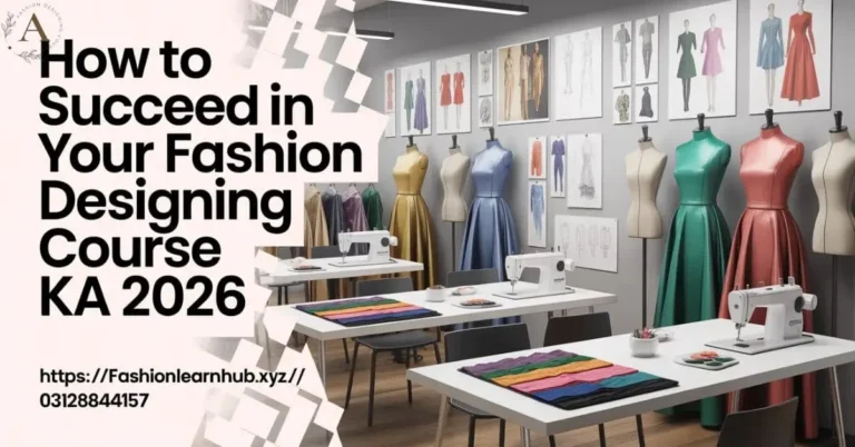 How to Succeed in Your Fashion Designing Course K.A 2026