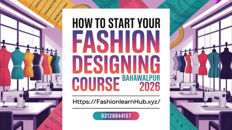 How to Start Your Fashion Designing Course Bahawalpur 2026