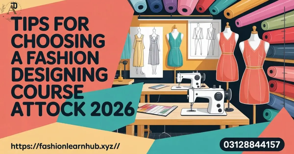 Tips for Choosing a Fashion Designing Course Attock 2026