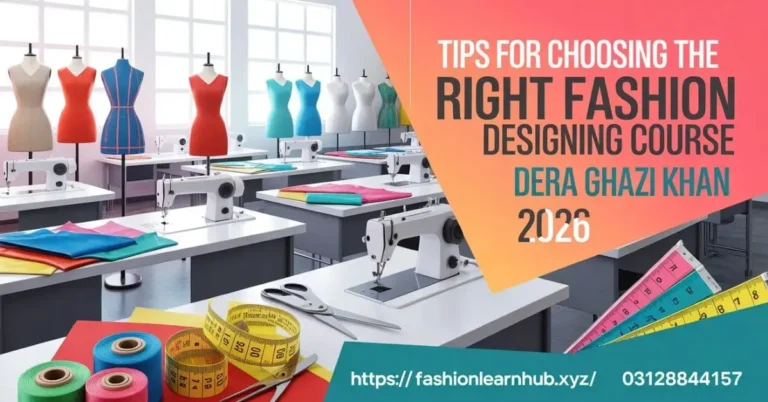 Tips for Choosing the Right Fashion Designing Course Dera Ghazi Khan 2026