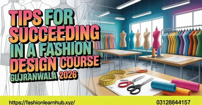 Tips for Succeeding in a Fashion Design Course Gujranwala 2026