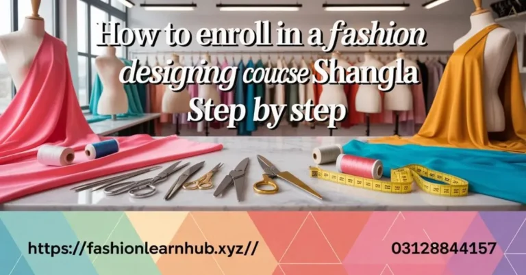 How to Enroll Fashion Designing Course Shangla Step by Step