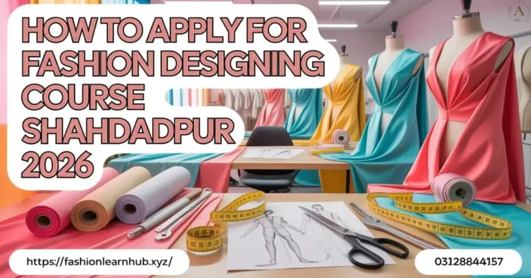 How to Apply for Fashion Designing Course Shahdadpur 2026