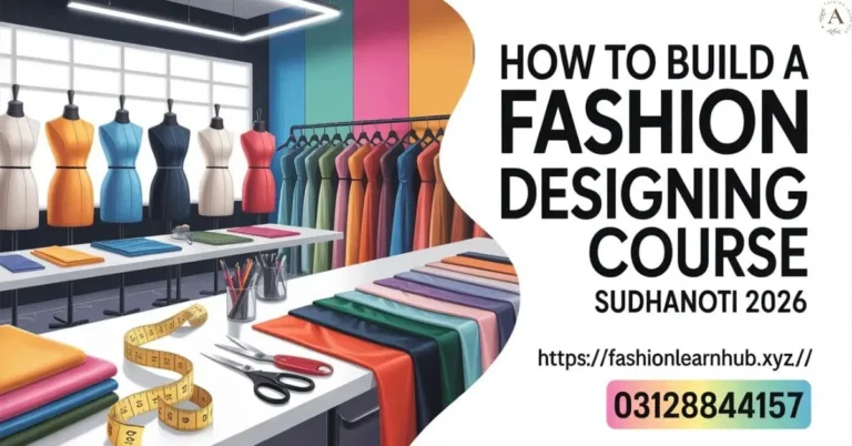 How to Build a Fashion Designing Course Sudhanoti 2026