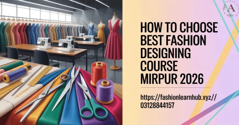 How to Choose Best Fashion Designing Course Mirpur 2026