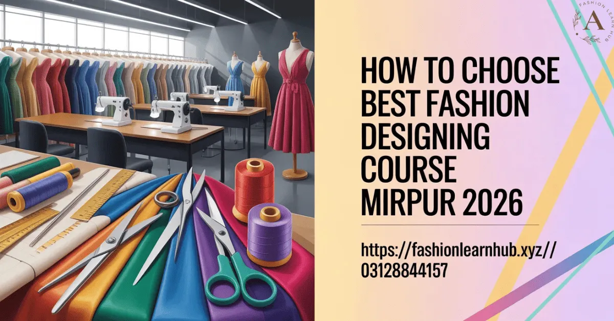 How to Choose Best Fashion Designing Course Mirpur 2026