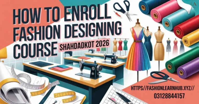 How to Enroll Fashion Designing Course Shahdadkot 2026