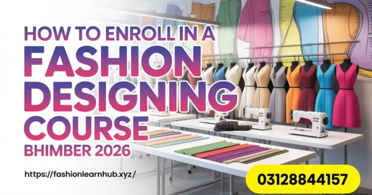 How to Enroll in a Fashion Designing Course Bhimber 2026