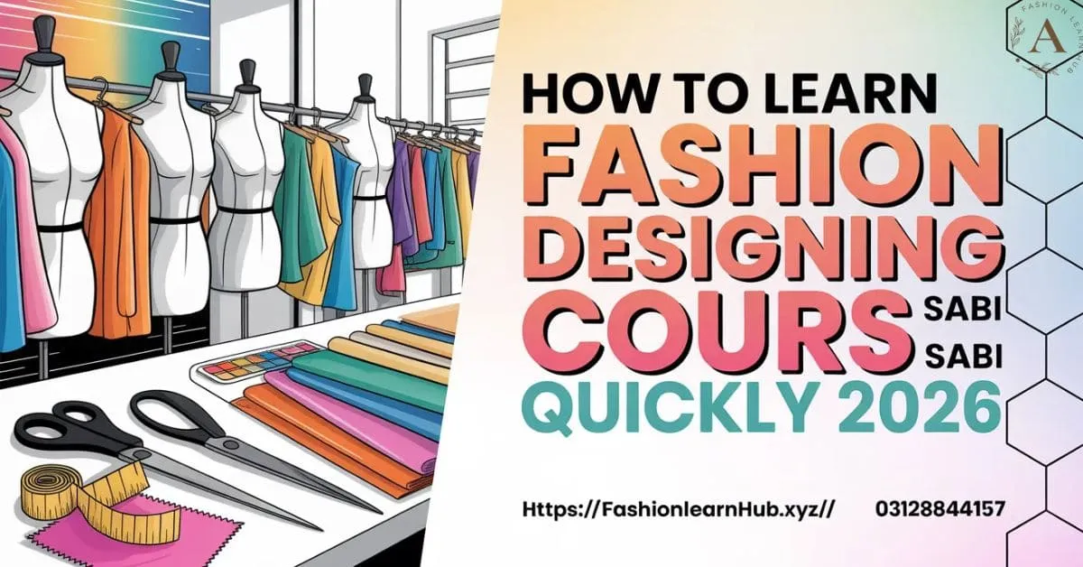 How to Learn Fashion Designing Course Swabi Quickly 2026