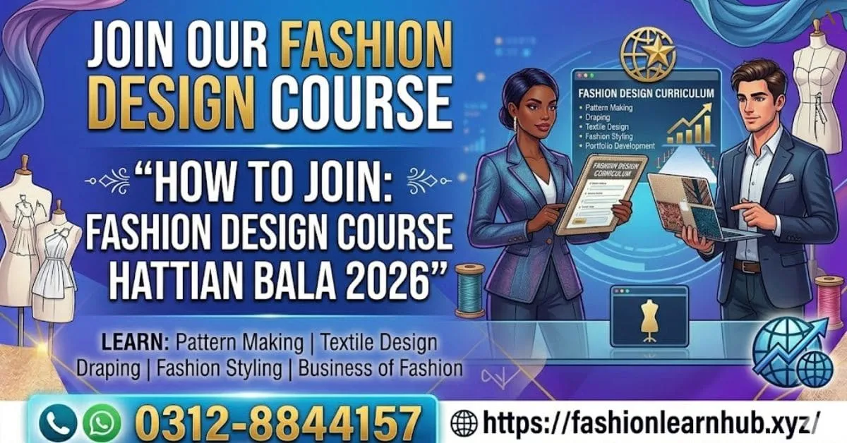 How to Join Fashion Design Course Hattian Bala 2026