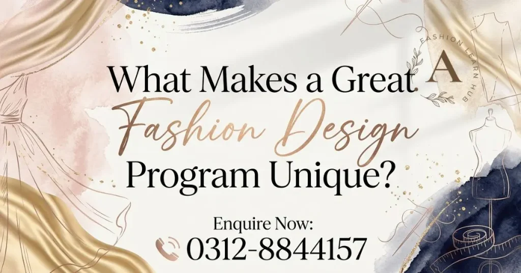 What Makes a Great Fashion Design Program Unique?