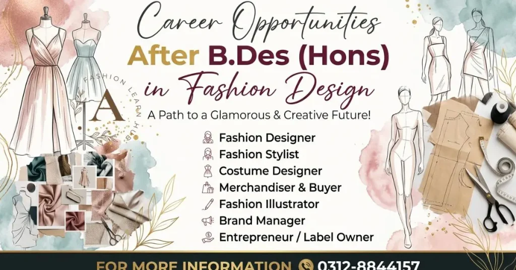 Career Opportunities After B.Des (Hons) in Fashion Design