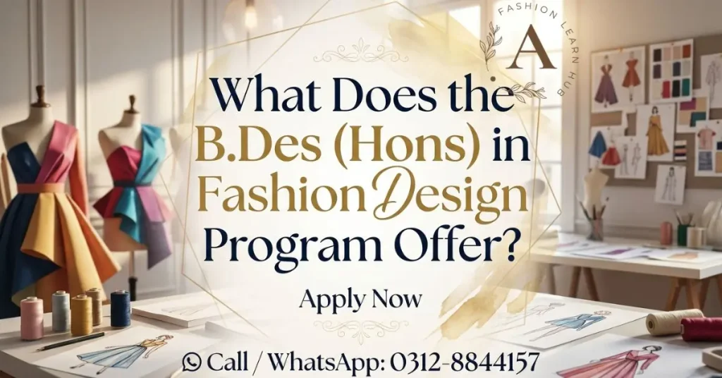 What Does the B.Des (Hons) in Fashion Design Program Offer?